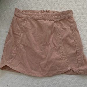 Baby pink mini skirt